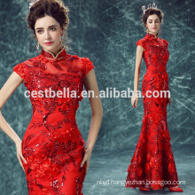 Latest Mermaid Evening Dresses Red New cheap long style red evening dress for ladies party wear gown